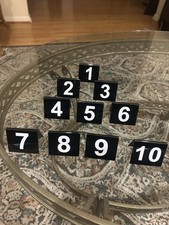 Table 1-10 Acrylic Double Sided Table Plastic Numbers for Events Parties
