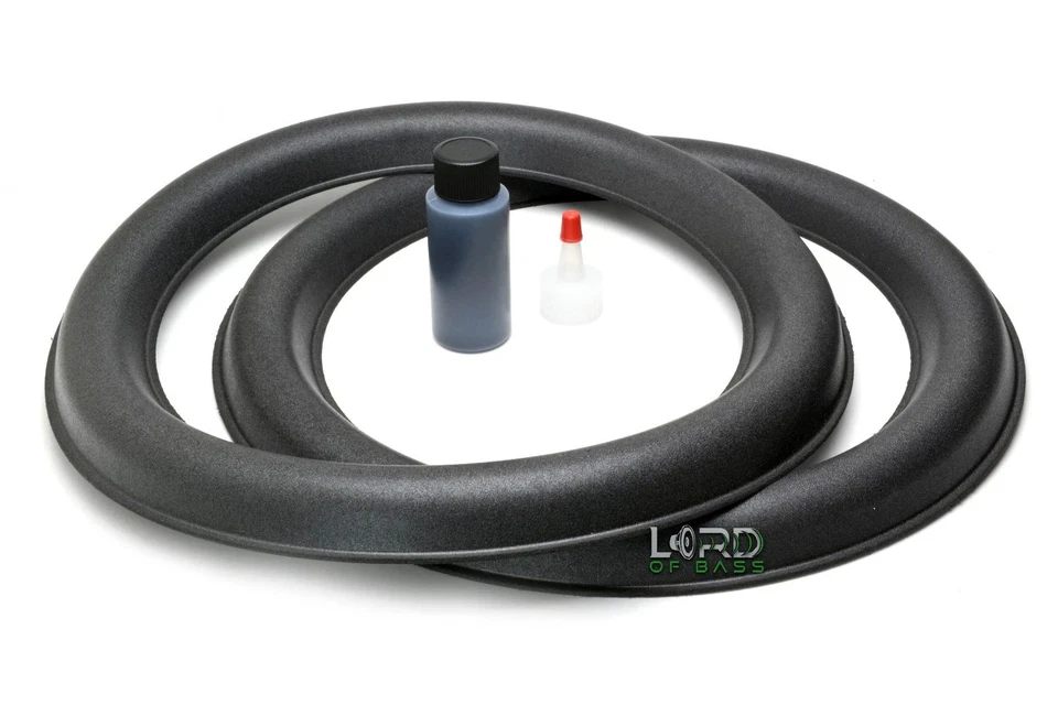 LORD OF BASS JL Audio 13W6v2-D4 13W6v2 Subwoofer Speaker Foam Surround Repair Kit (PAIR)