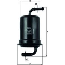 Knecht KL 159 Kraftstofffilter für MAZDA 626 GF GW Hauptstromfilter