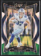 2024 Panini Select #64 Jake Ferguson Black & Green Prizm Shock Cowboys (A3)