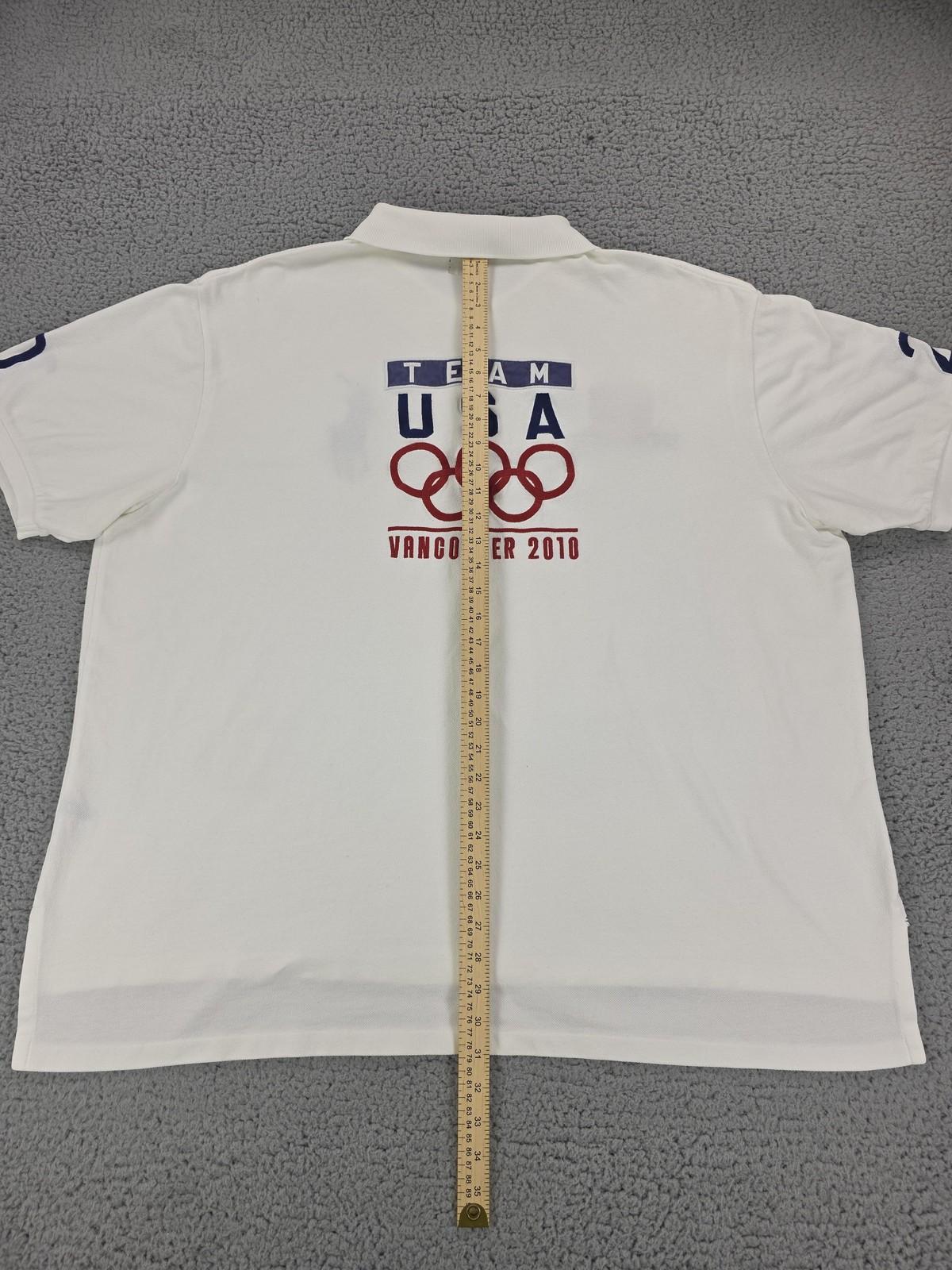 USA Olympics Shirt Vancouver 2010 Team USA Mens 3XL White Polo Ralph Lauren thumbnail 8