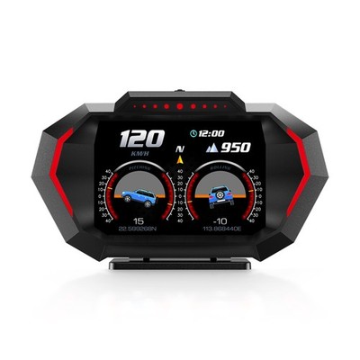 OBD2+GPS HUD Car Gauge Head Up Digital Display Speedometer Turbo RPM Temp Alarm