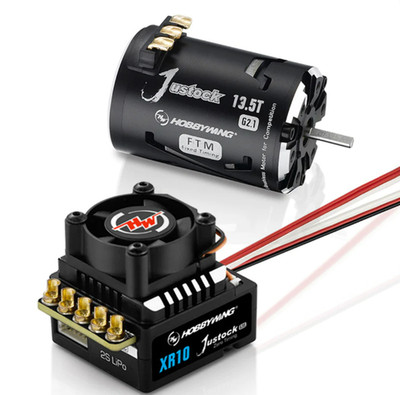 XERUN XR10 JUSTOCK G3S, JS4 13.5T G2.1 MOTOR COMBO HOBBYWING