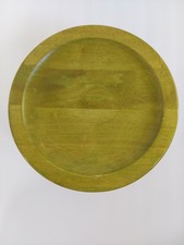 Vintage Green Wood Pedestal Cake Stand Wedding Display Party 12 Wide