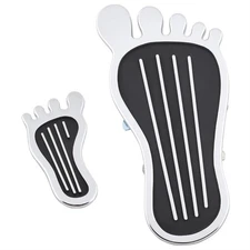 Speedway Motors Barefoot Gas Pedal/Dimmer Cover Kit, Universal Fit,Chrome Finish