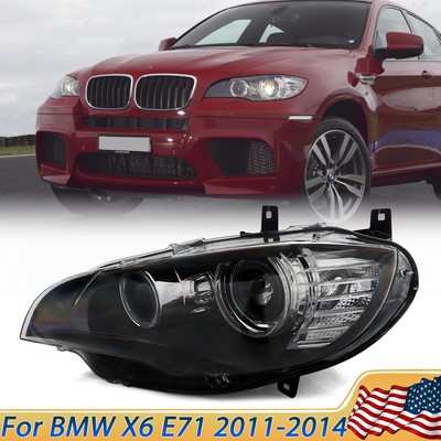 Xenon Headlight Left Driver Projector Headlamp w/AFS For BMW X6 E71 2011-2014