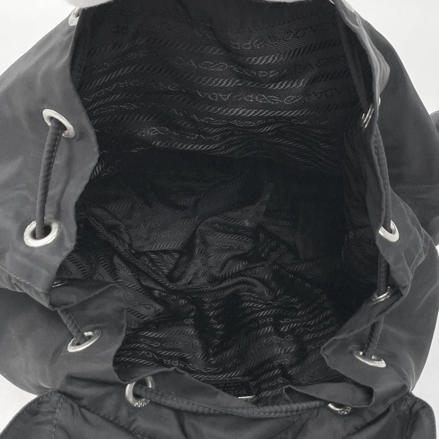 PRADA Plate Backpack B2811 Nylon Black #BS1802 thumbnail 8