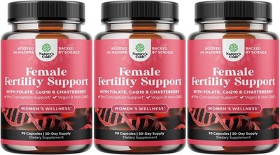 (3 Pack) Nature's Craft Fertility Supplement for Women - Conception Support 90ct