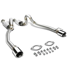 Dual 4 Rolled Tip Muffler Catback Exhaust System For 96-04 Mustang Gt V8 Sn95 Dual 4 Rolled Tip Muffler Catback Exhaust System For 96-04 Mustang Gt V8 Sn95