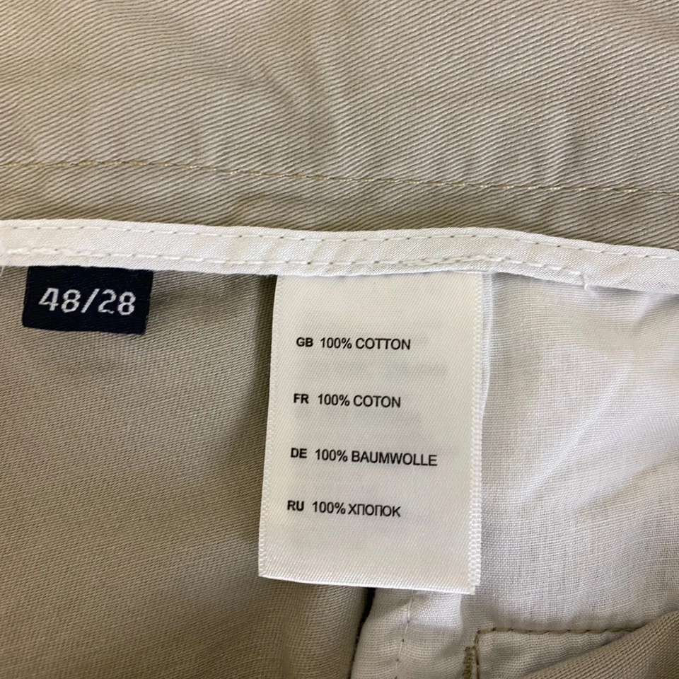 Harbor Bay хаки брюки мужские 48 x 28 бежевый хлопок смесь Chino брюки новый с Ярлыками - Изображение 4 из 4