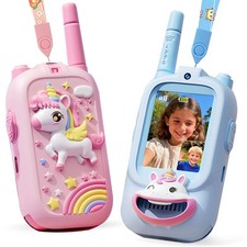 Video Walkie Talkies for , Rechargeable Walkie Talkies 2 Pack, 1000FT Range, ...