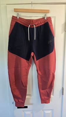 Nike Tech Fleece Jogger Pants Red & Blue Mens SZ L