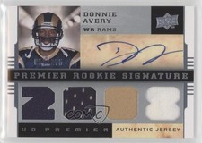 2008 UD Premier Rookie Signature Memorabilia 53/275 Donnie Avery #101 Auto i5f