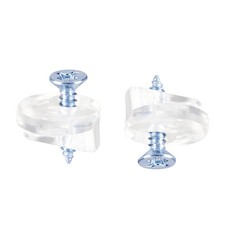 50 Set 13mm Dia Glass Retainer Clips Kit for Cabinet Mirrors Holder