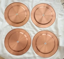 NEW Crate and Barrel Copper Plated Charger Plate SKU: 444218