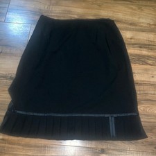 Elegant Black Pleated Skirt