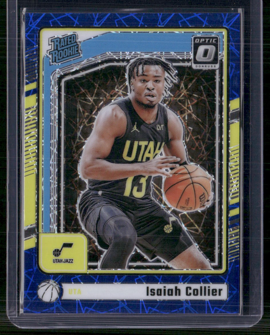 2024-25 Donruss Optic #295 Isaiah Collier Blue Velocity
