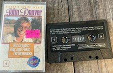 John Denver - His Greatest Hits and Finest Performances Cassette Tape VG+ C10