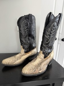 Freebird by Steven Marshall Python Snakeskin Leather Cowboy Boots Men’s Size 11 Python Cowboy Boots - Etsy Norway main image 4