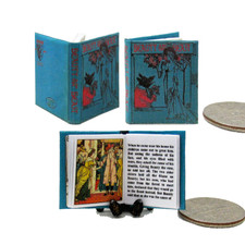 BEAUTY AND THE BEAST 1:12 Scale Miniature Dollhouse Readable Illustrated Book
