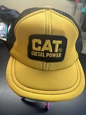 Caterpillar CAT Diesel Power Vintage Patch Hat Youth Made In USA Snap Back
