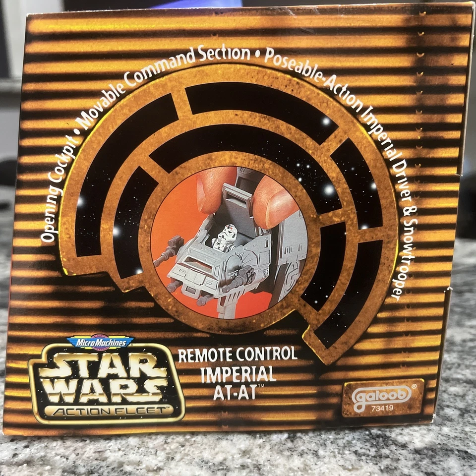 Star Wars Micro Machines Action Fleet: Control remoto AT-AT Galoob 1996 en caja Foto 4 de 4
