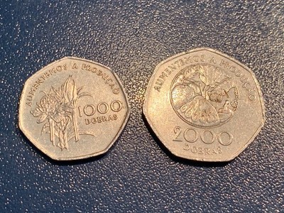 Sao Tome  Principe 1000 Und 2000 dobras 1997 Umlauf