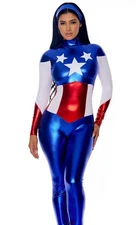 Astonishing Allegiance Sexy Hero Costume Size M/L - Forplay Costumes
