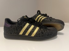 Adidas Superstar Black Gold Blue for sale | eBay