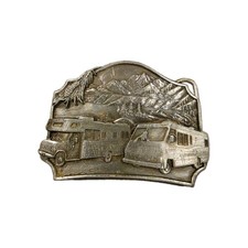 VINTAGE 1987 L-50 SISKIYOU BUCKLE Co MOTOR HOME BELT BUCKLE MADE IN USA VANLIFE