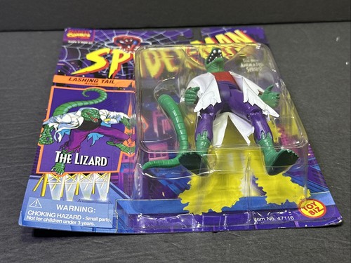 ToyBiz 1996 Marvel Comics Spider-Man figura de acción camisa roja El lagarto NUEVO - Imagen 3 de 7
