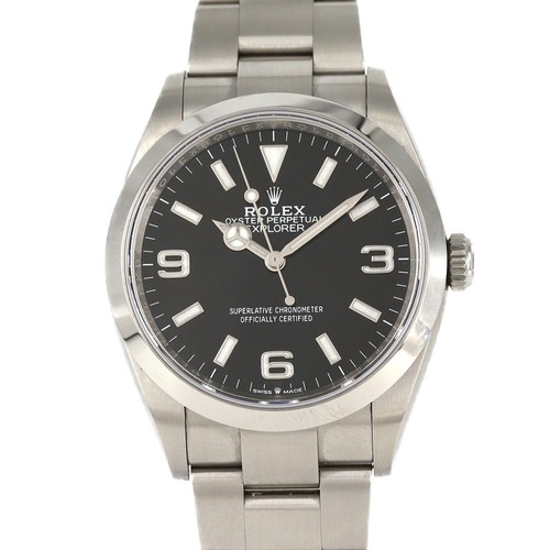 Authentic Rolex Explorer I 124270 Stainless Steel Mechanical Automatic Rando...