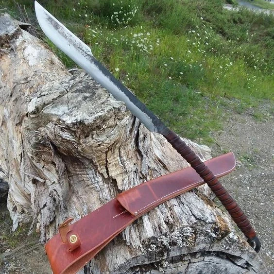 Custom D2 Steel Falx Cut Hunting Sword