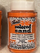 1 7oz Aleene's Orange Colored Sand Plastic Bottles NEW f2