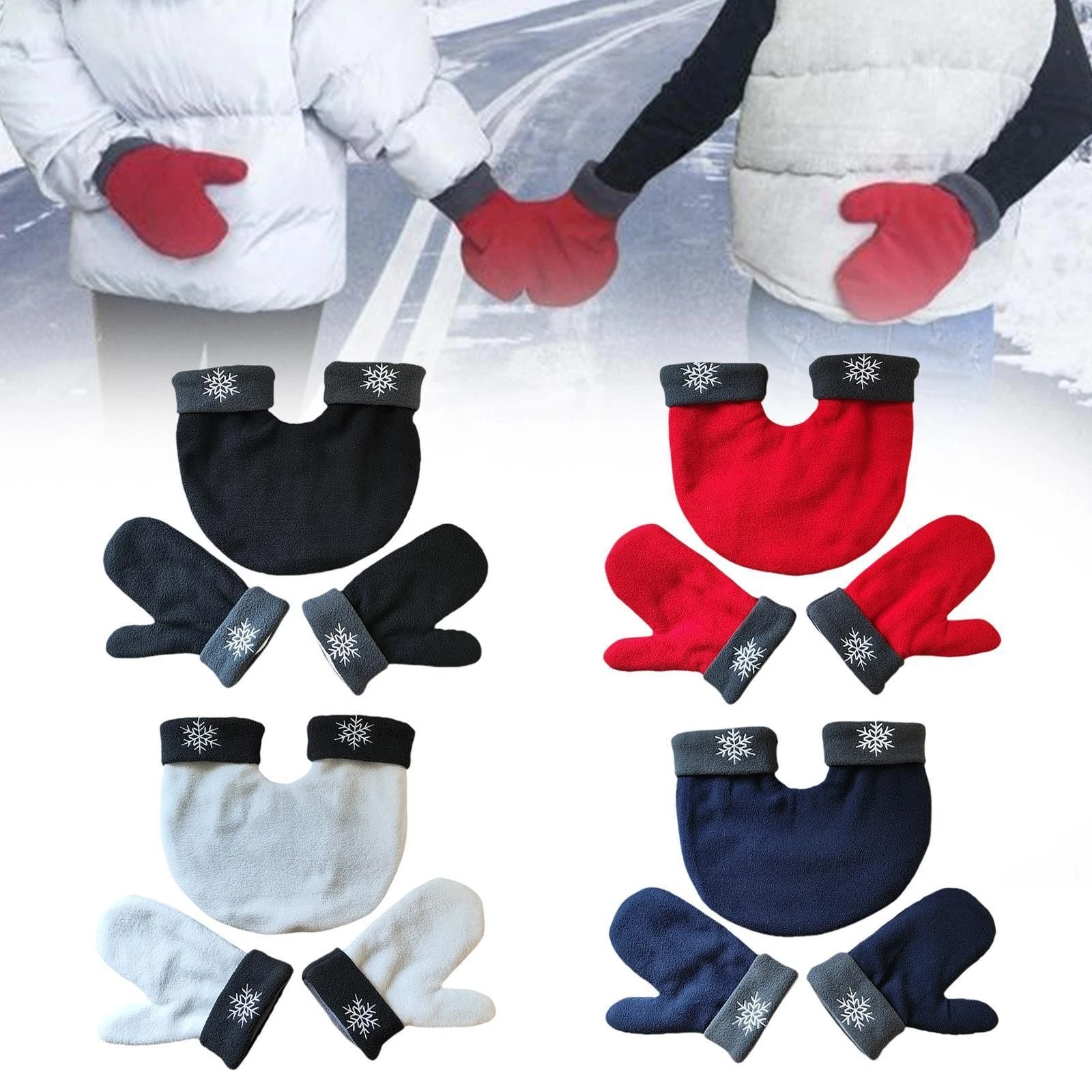 Couples Hand Holding Gloves, Warm Two Person Gloves for Outdoors in Cold Weather
Opens in a new wind