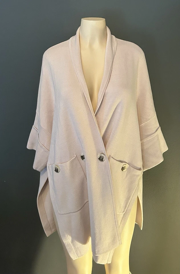 Cárdigan Marla Wynne Tejido Drama Kimono Chal Mujer XS Lagenlook Artístico Foto 2 de 4