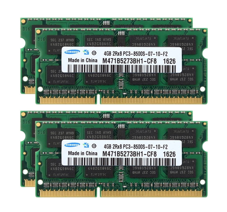 10X 4GB 2RX8 DDR3 1066MHz PC3-8500S 204PIN SODIMM Laptop RAM Memory For Samsung - Image 4 of 4