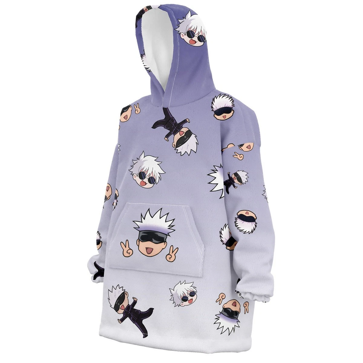 Gojo Pattern Blanket Hoodie, Christmas Gift Idea