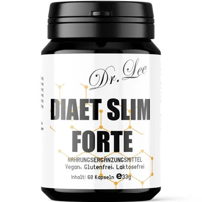 DR LEE DIAET SLIM FORTE, 60 Vegane Kapseln Bio Qualität Vegetarier, Diät, abnehmen
