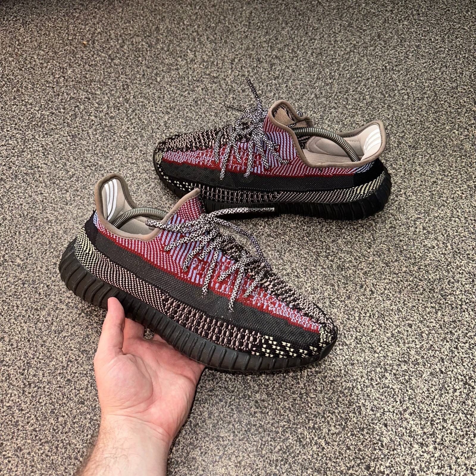 Adidas Yeezy Boost 350 V2 Yecheil Black Reflective Men’s Size 10 (FW5190) UK 9 thumbnail 2