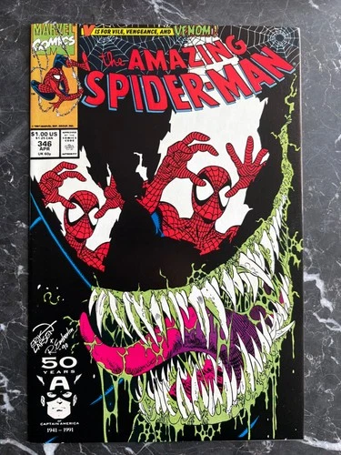 Amazing Spider-Man #346 (1991) Venom Cover  VF/NM 9.0