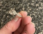 Jean Dousset silver Absolute asscher cut, trillion ring, Size 5, Stunning — photo 4