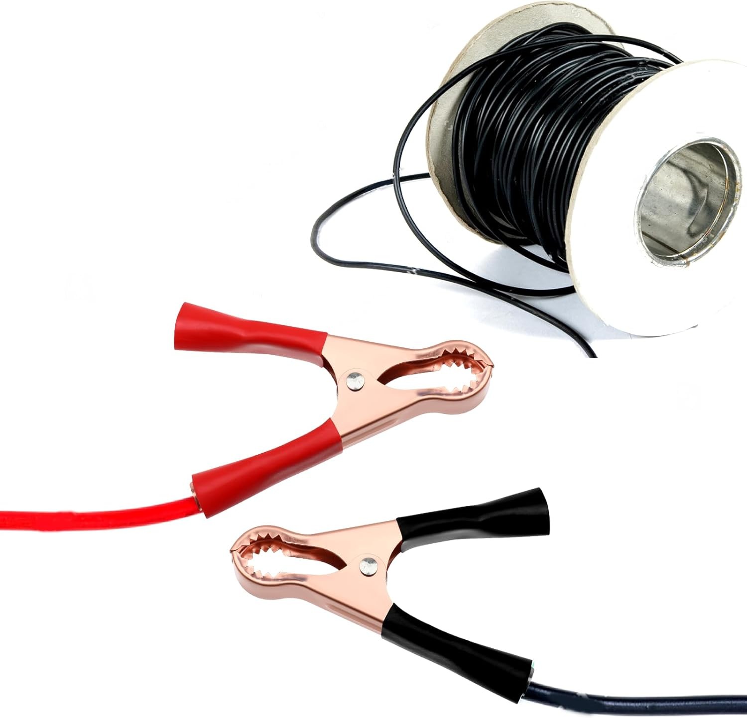 10 Pcs Metal Alligator Clips 50A Insulated Heavy Duty... 