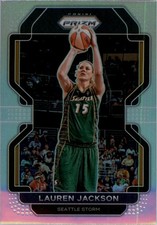 !!!    LAUREN JACKSON   PRIZM SILVER  REFRACTOR  WNBA  BASKETBALL CARD  $$