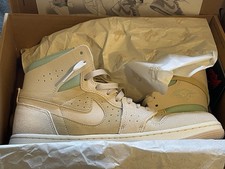 Nike Air Jordan 1 Zoom CMFT 2  Size 8 UK Brown White Beige Citrus Suede BNIB NEW