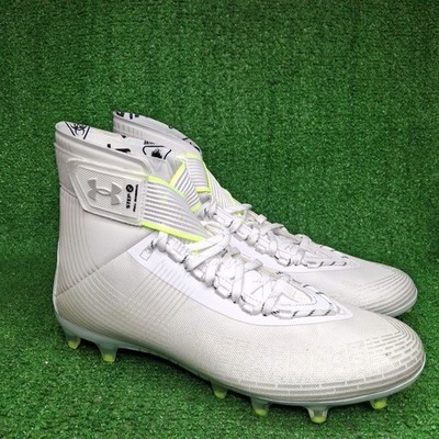 Under Armour Highlight MC Football White Metallic Silver Cleats 3023716 Men s 12