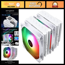 High-Performance CPU Air Cooler, 6 Heat Pipes, Dual 120mm Fans, RGB Lighting, AM