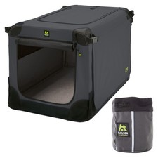 Maelson Soft Kennel anthrazit + Treatee Mag Pouch - Transportbox und Leckerli-Ta