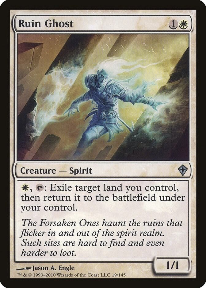 Ruin Ghost 19 Uncommon Worldwake Magic: The Gathering Lightly Played
