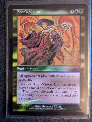Seer's Vision - FOIL - Invasion - Uncommon - NM - MTG - Magic the Gathering